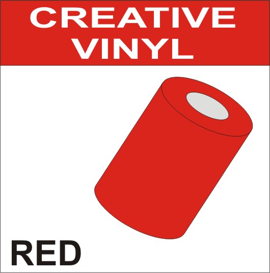 Creative Sign Making Vinyl - 1m x 22cm - RED Creative Sign Making Vinyl - 1m x 22cm - RED